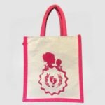 jute baby shower bag