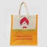 jute kolam printing bag