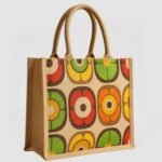 jute multicolor printing bag