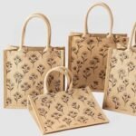 jute printed shopping bag