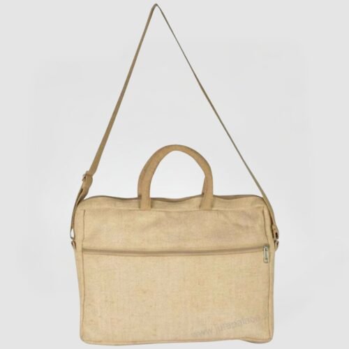 jute cotton laptop bag